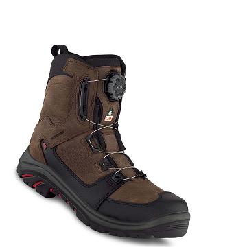 Red Wing Tradesman 8-inch BOA®, Waterproof, CSA Men's Safety Boots Brown | ZA 316OKI